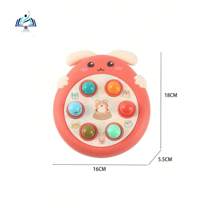 Jeu Interactif à Taper – Taupes et Lapins – Jouet de Développement Précoce pour Enfants