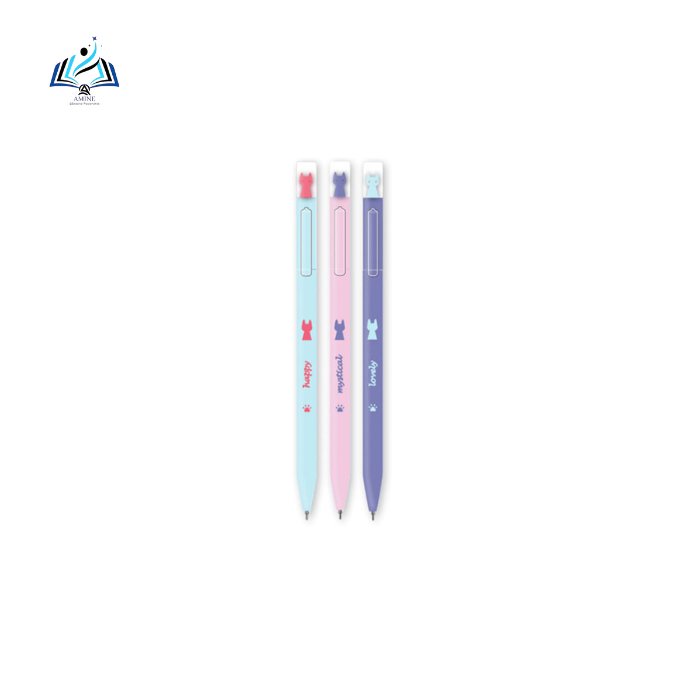 Stylo à Bille Fantaisie – Design Pastel avec Motif Nœud Papillon