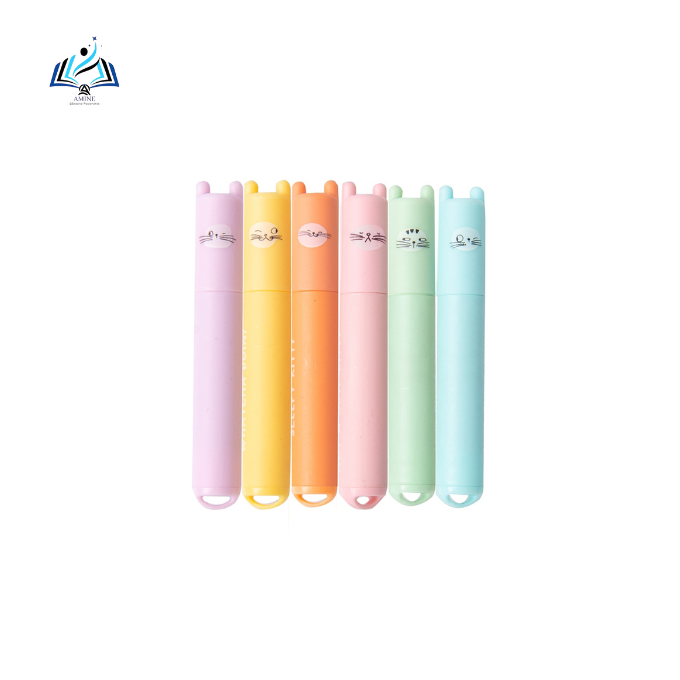 Set de 6 Mini Surligneurs M&G AHM22575 – Pastel Parfumés et Anti-Séchage