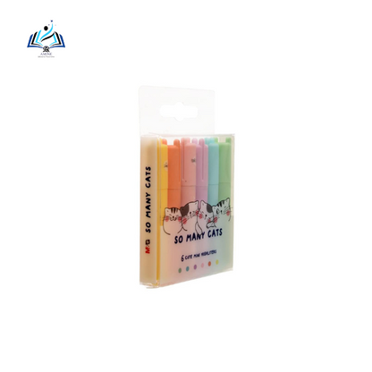 Set de 6 Mini Surligneurs M&G AHM22575 – Pastel Parfumés et Anti-Séchage